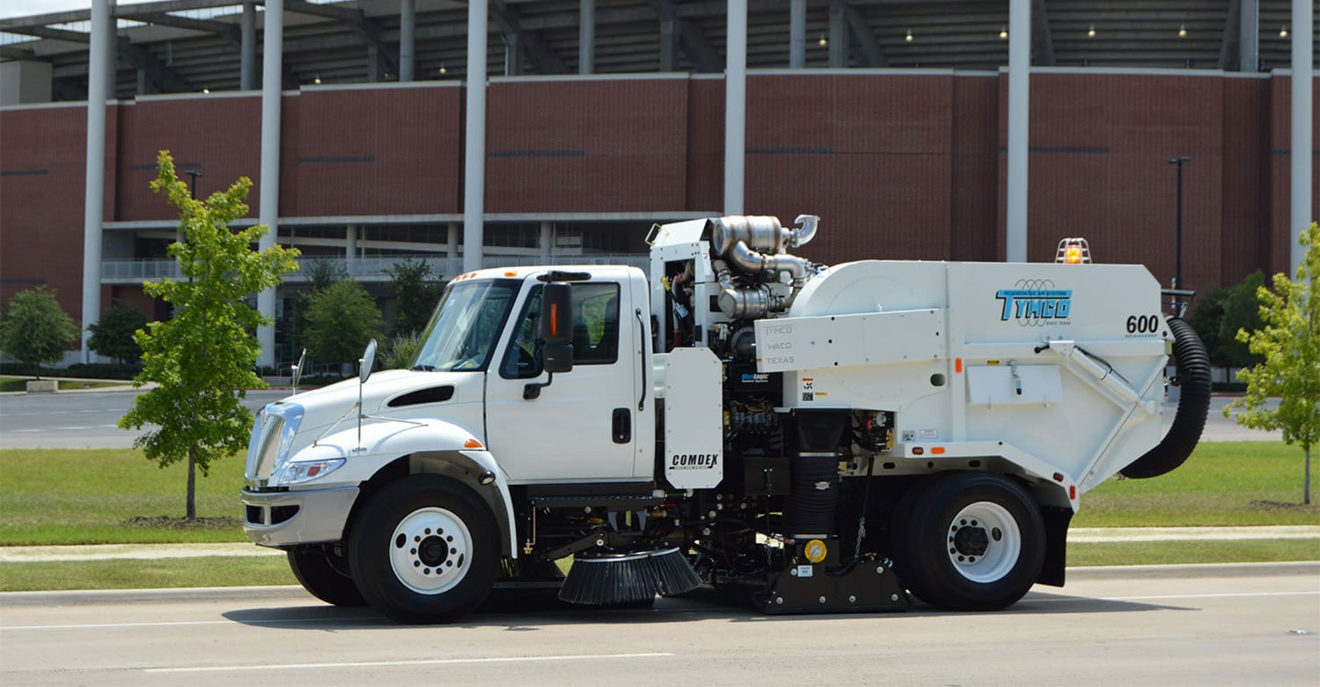 Street Sweeping Services in the Grand Rapids, Michigan area-Tymco 600 Sweeper Truck