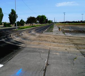 Construction Track Out Sweeping Services in the Grand Rapids, Michigan area-Image of construction track out