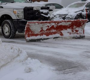 Street Sweeping Services in the Grand Rapids, Michigan area-Snow Plow Truck