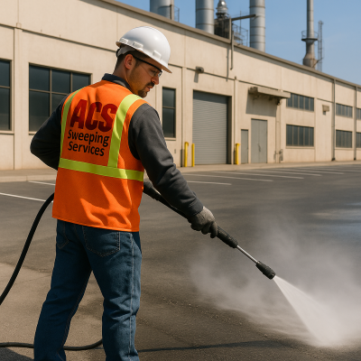 The Power of Pressure Washing in East Grand Rapids: A Deep Clean for Your Property with ACS Sweeping